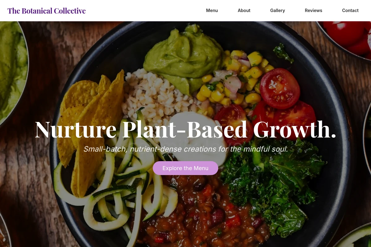 Small-batch Healthy Food Cafe