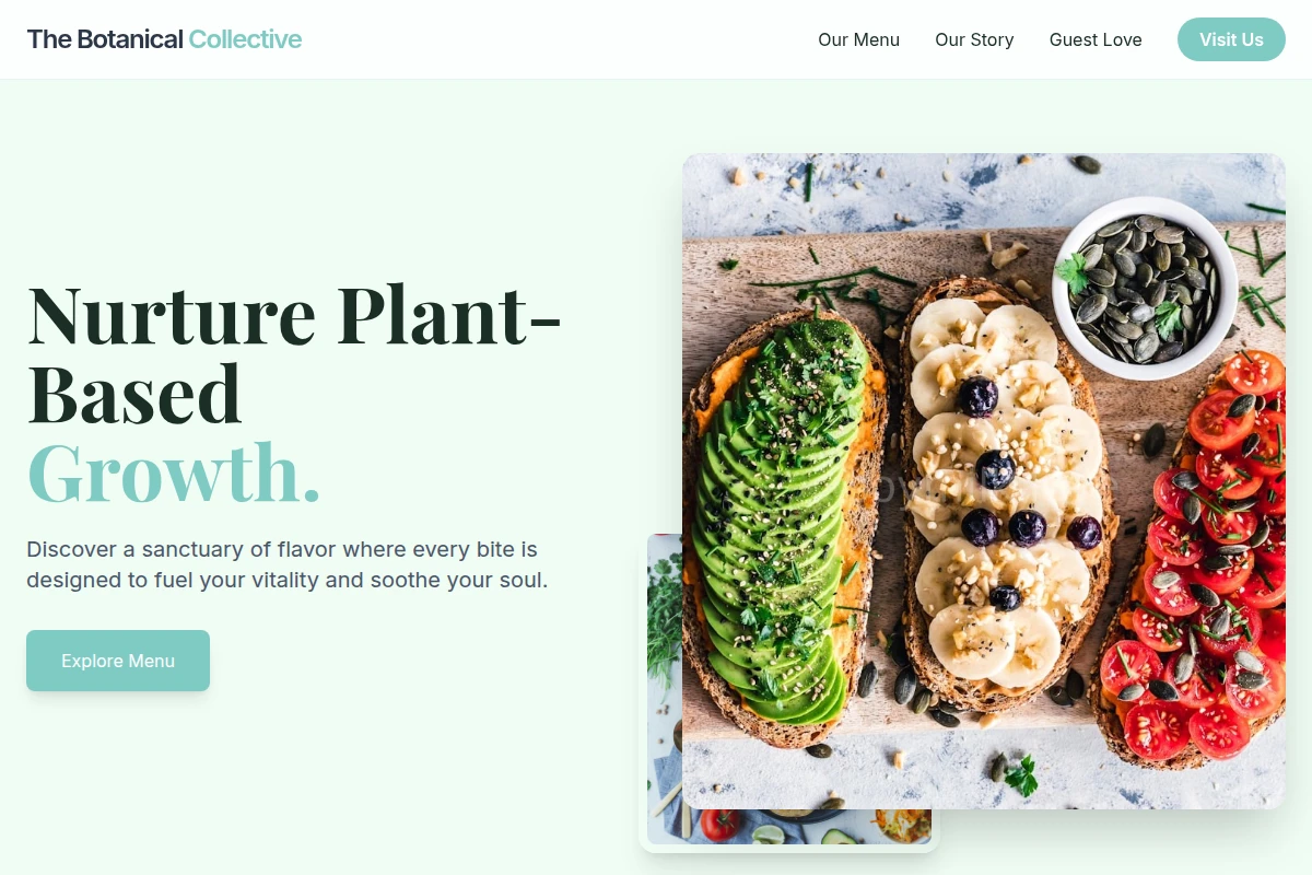 Calm Healthy Food Cafe