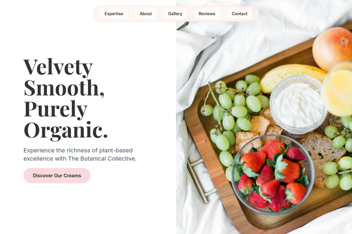 Cream Organic Food
