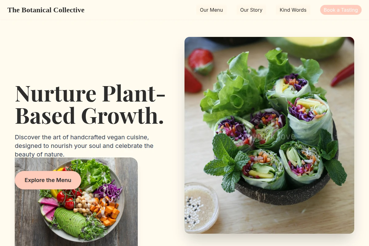 Handcrafted Vegan Food